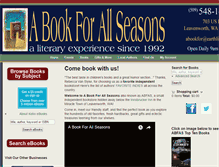 Tablet Screenshot of abookforallseasons.com